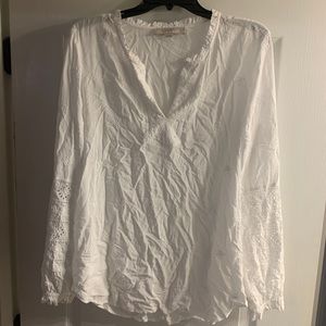 White Ruffled Pirate / Peasant Shirt
